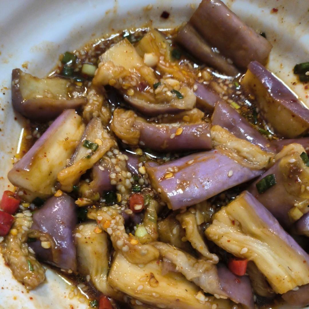 减脂餐之凉拌蒸茄子