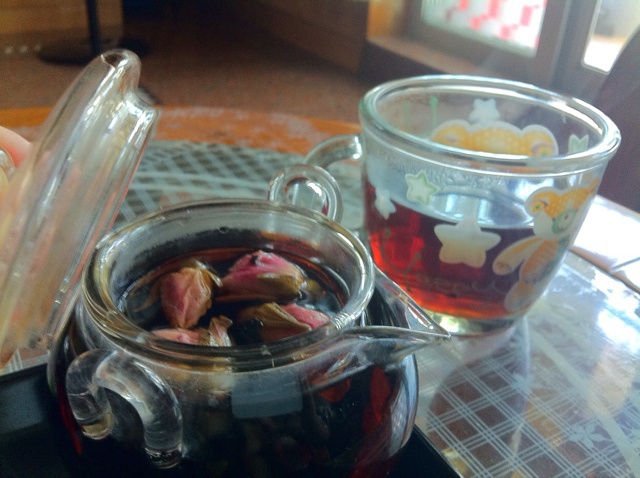 普洱玫瑰奶茶