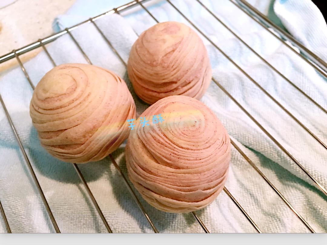 麻薯香芋酥/台湾大甲芋头酥(无猪油完美复刻2015.10修订各种抹茶酥、绿茶酥、蛋黄酥、紫薯酥通用哟）