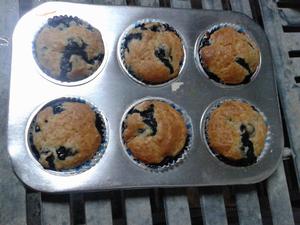 Blueberry Muffins·蓝莓马芬的做法 步骤9