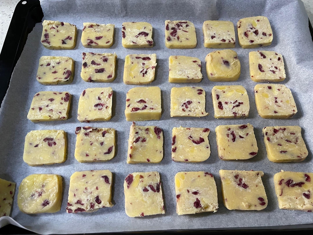 蔓越莓曲奇饼干 最最最简单的黄油饼干