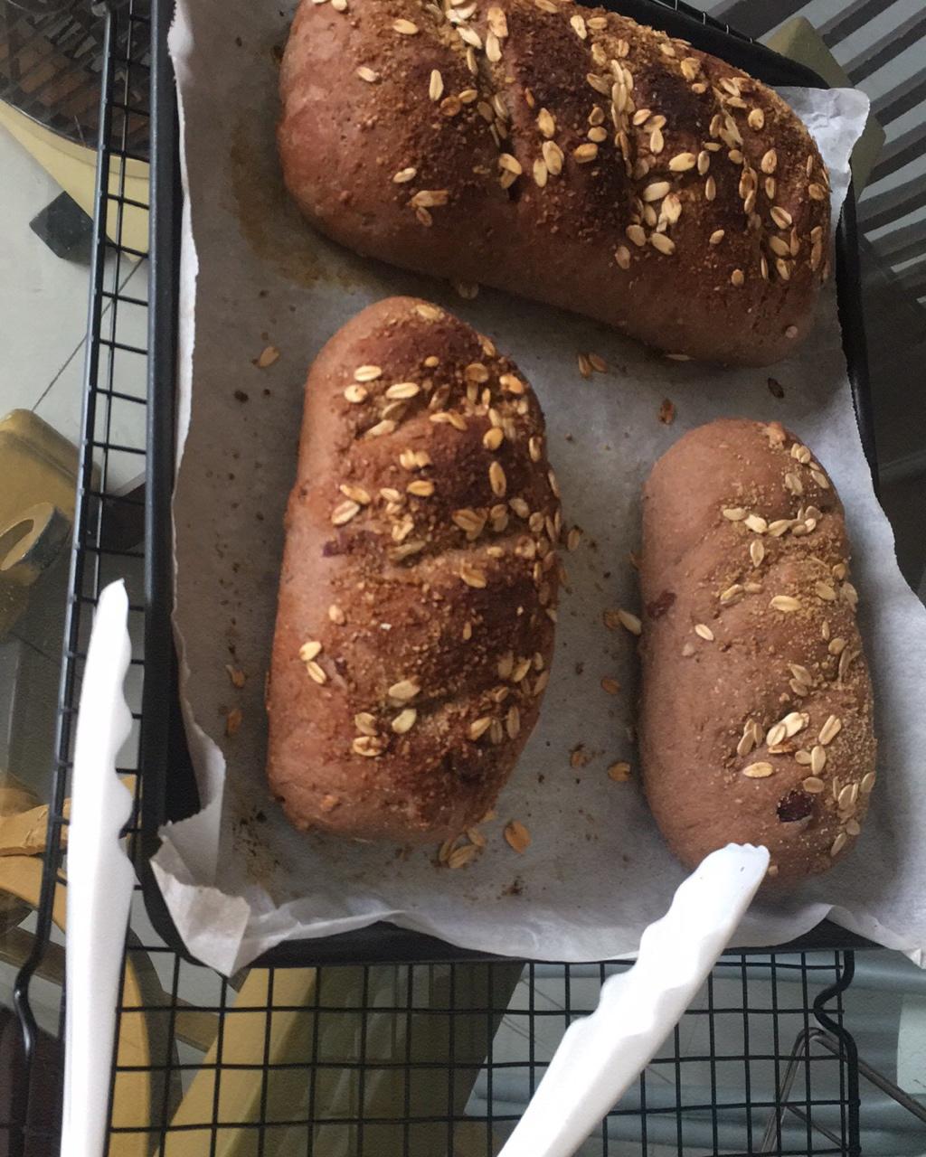 全麦核桃面包---无糖无油