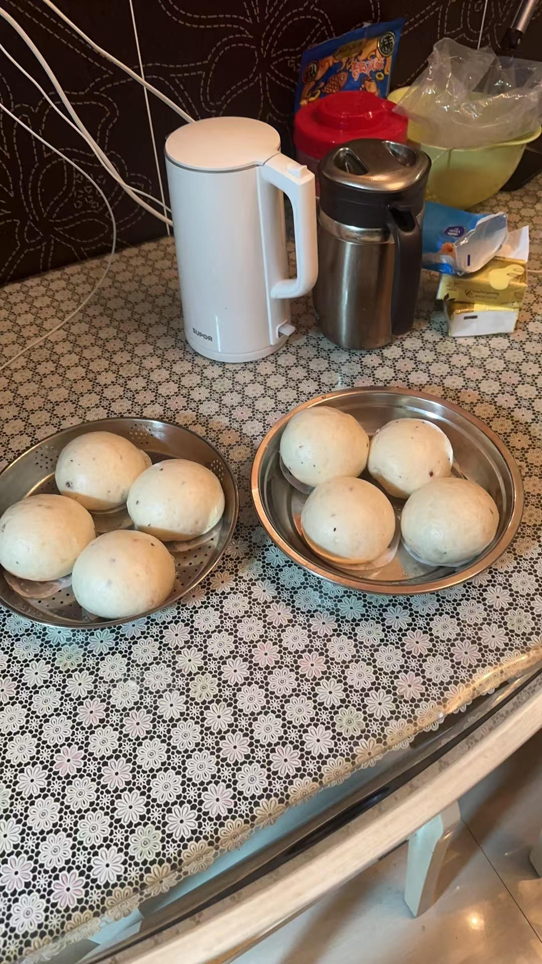 燕麦米粥馒头