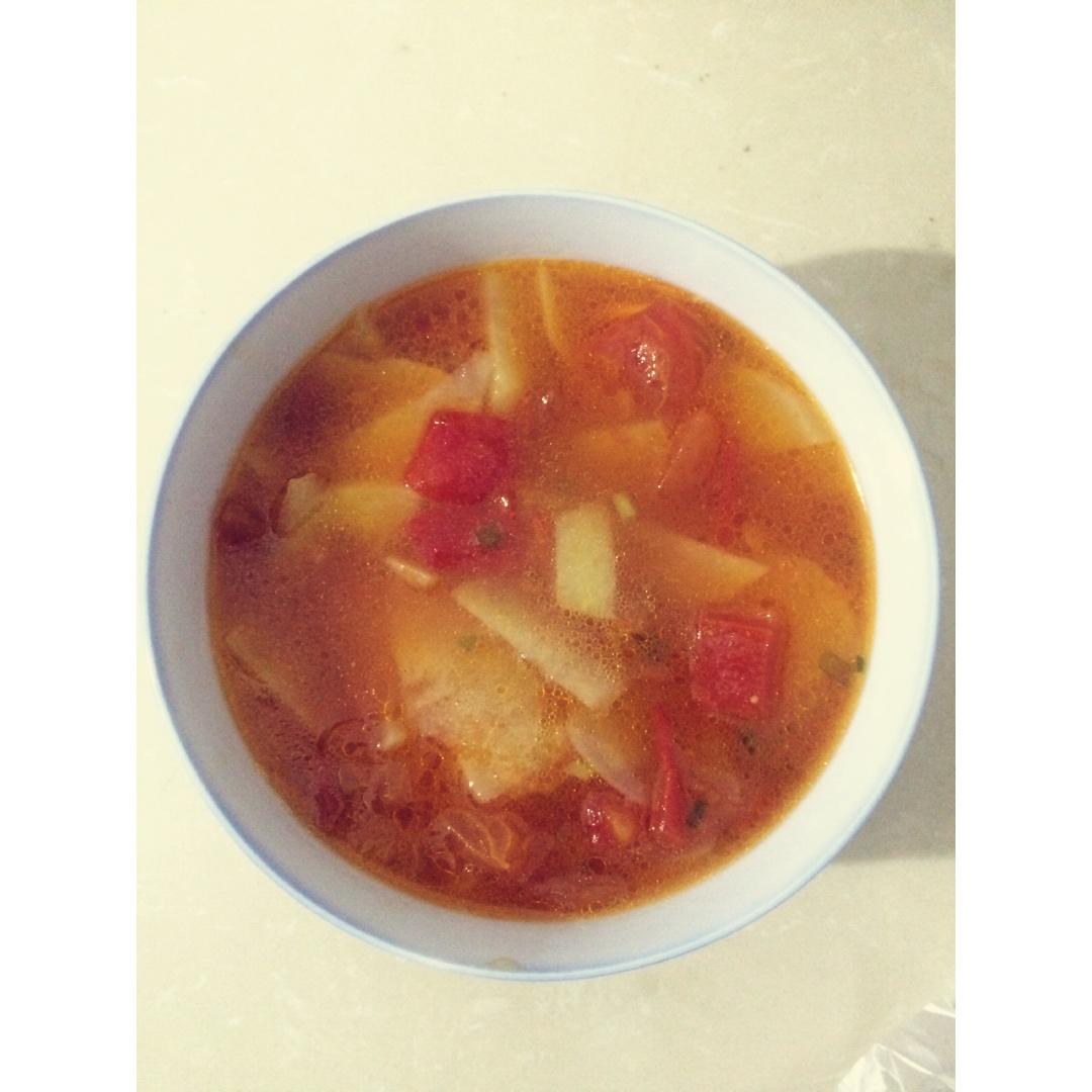 超级浓超好喝的番茄土豆汤