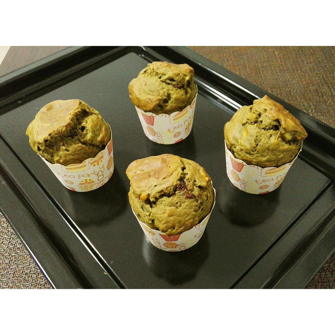 ✺早餐✺抹茶熔岩巧克力玛芬