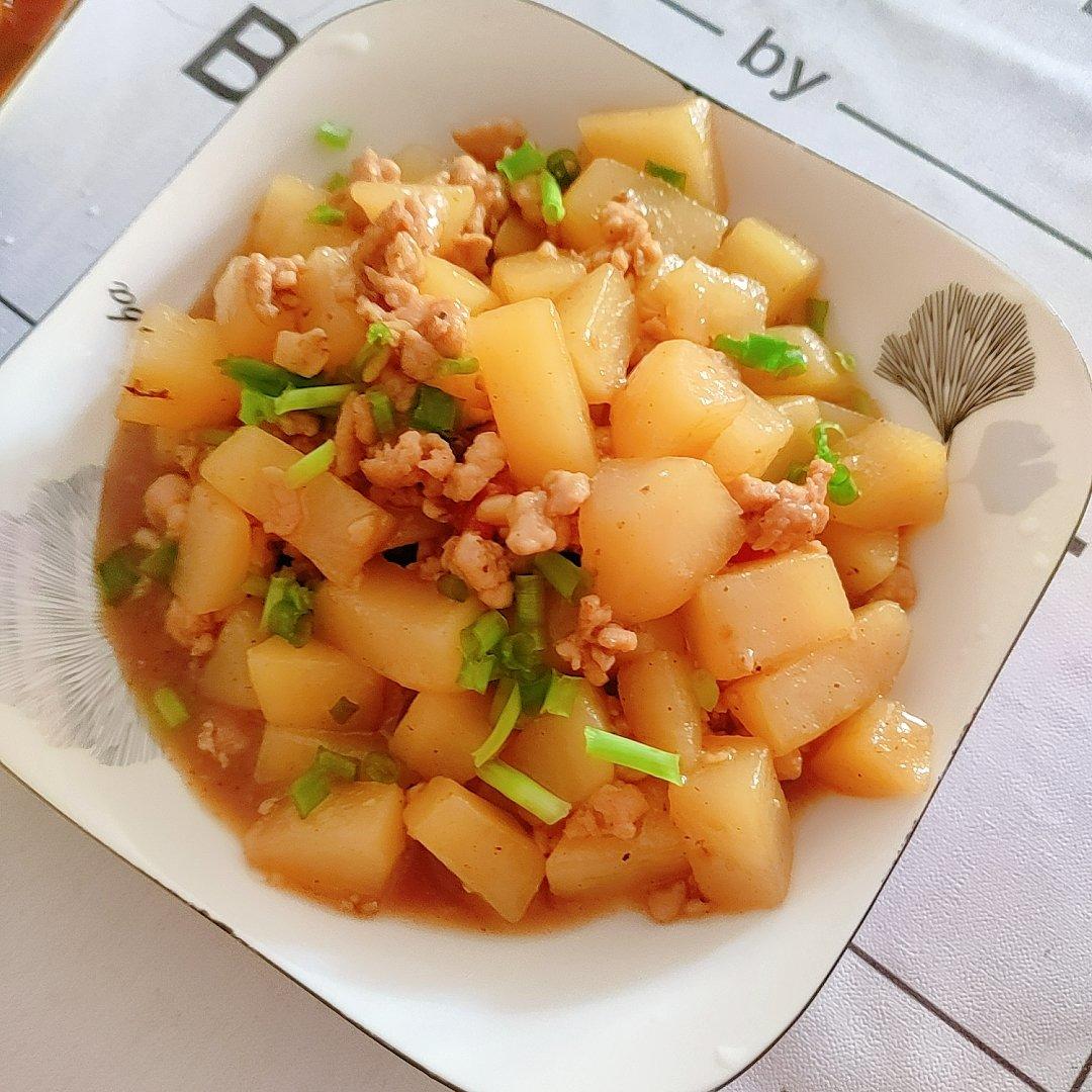 土豆肉沫饭