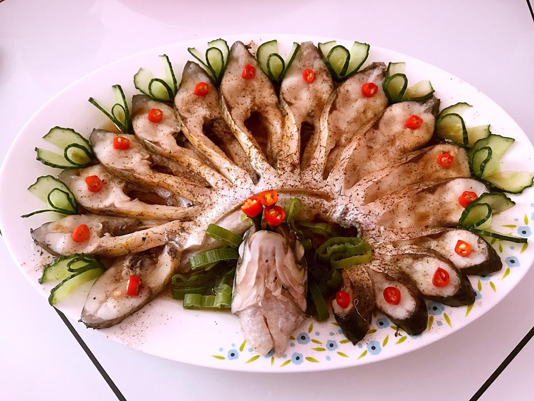 香槟盛宴做的大富大贵开屏鱼