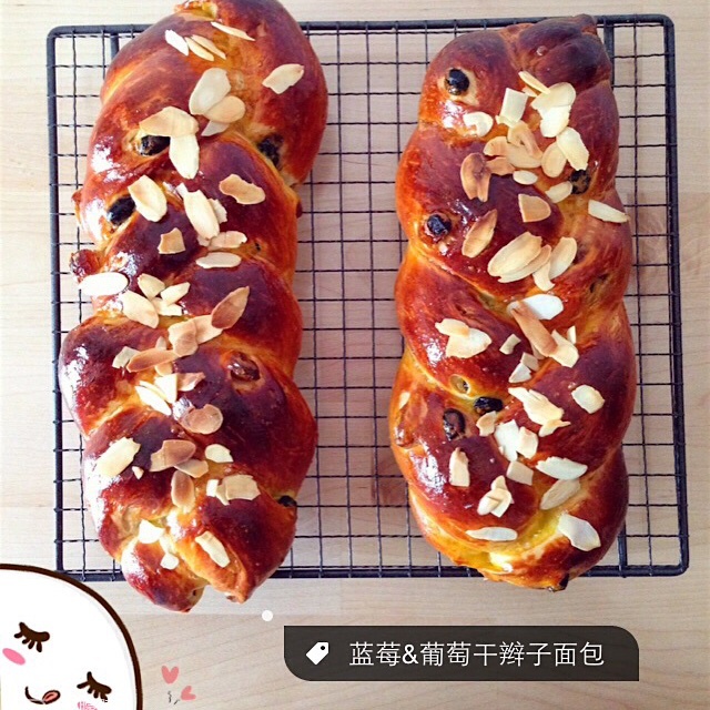 蔓越莓辫子面包