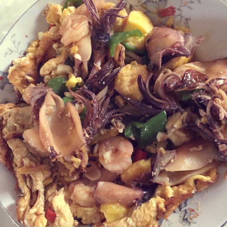 铁板海鲜日本豆腐 Seafood with Japanese Dofu