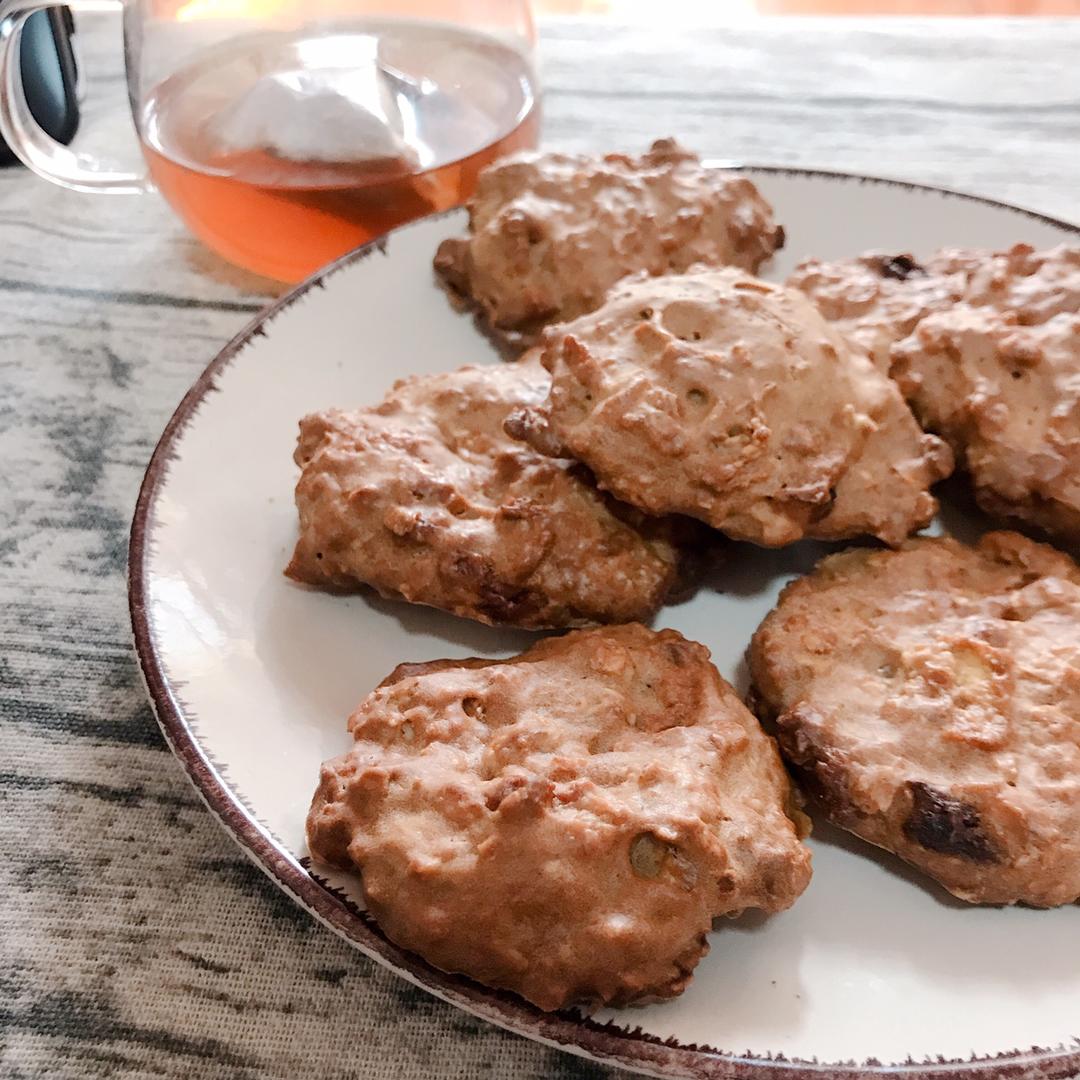 低脂红糖咸味燕麦茶点小饼干