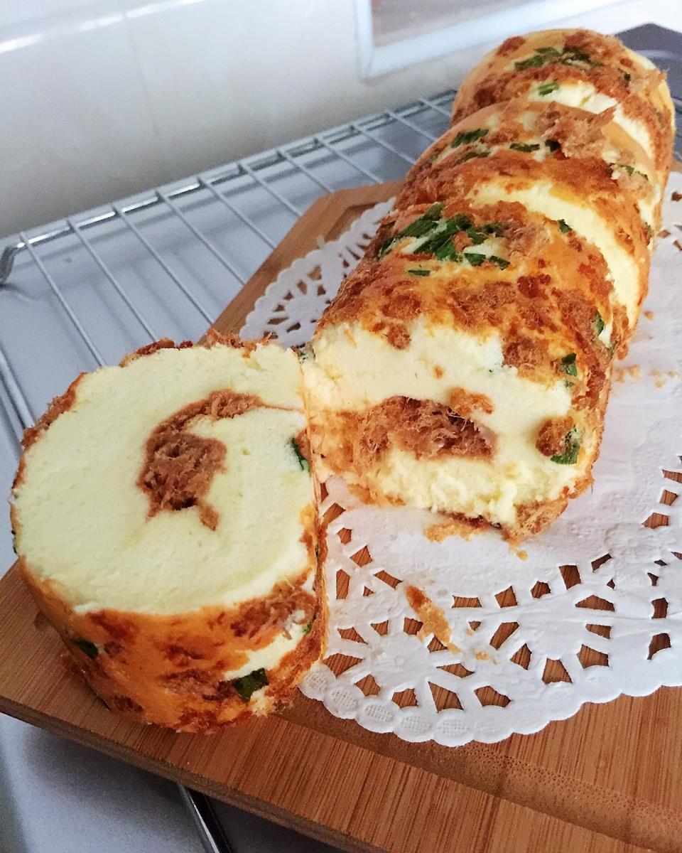 香葱肉松卷 蛋糕卷-无敌美味