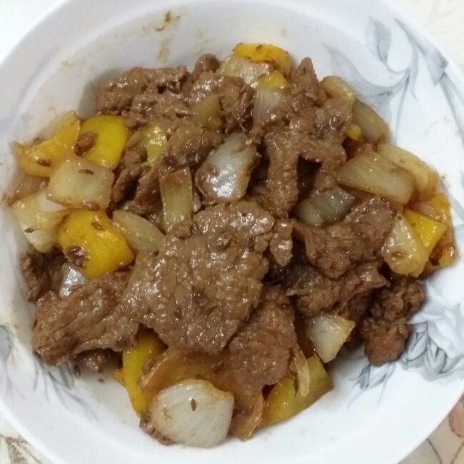 孜然牛肉粒