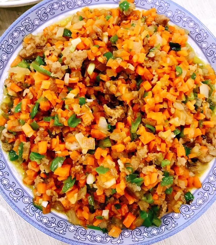 炒玉米胡萝卜丁