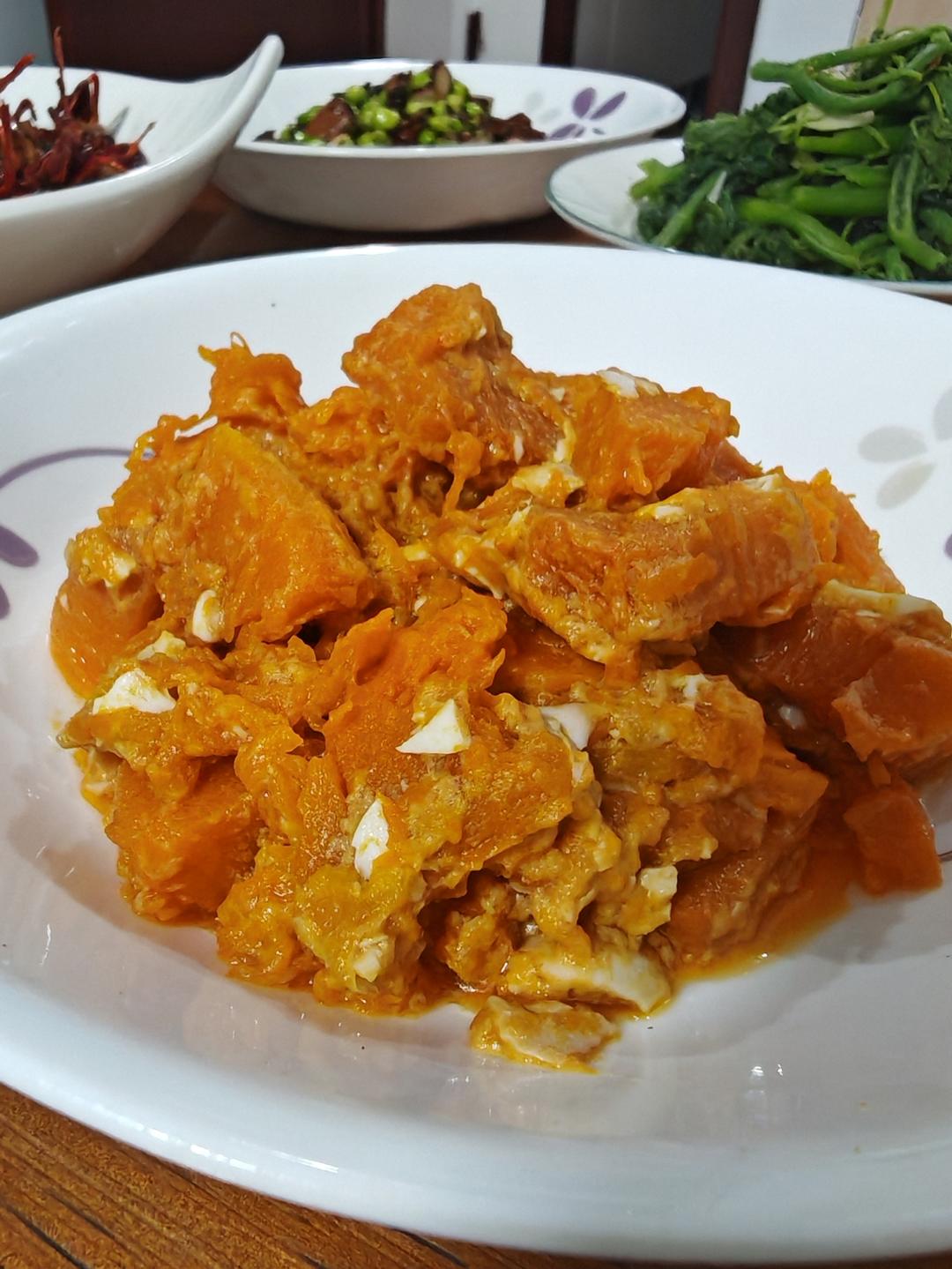 咸蛋黄炒南瓜