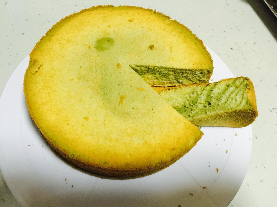 绿斑马戚风蛋糕