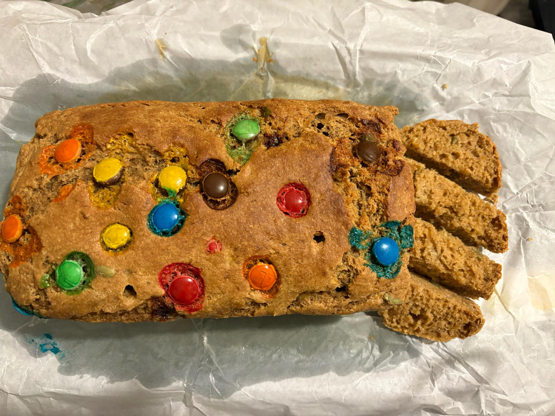 100%全谷物香蕉快手面包丨健康·烘焙