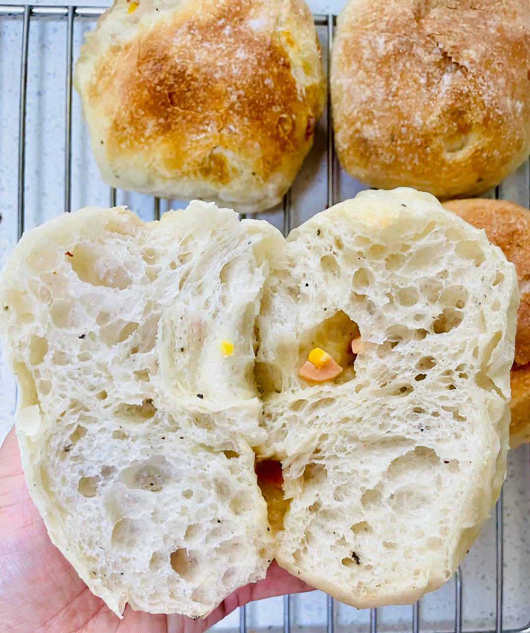 意大利恰巴塔初体验｜无糖少油面包｜波兰种｜大水量