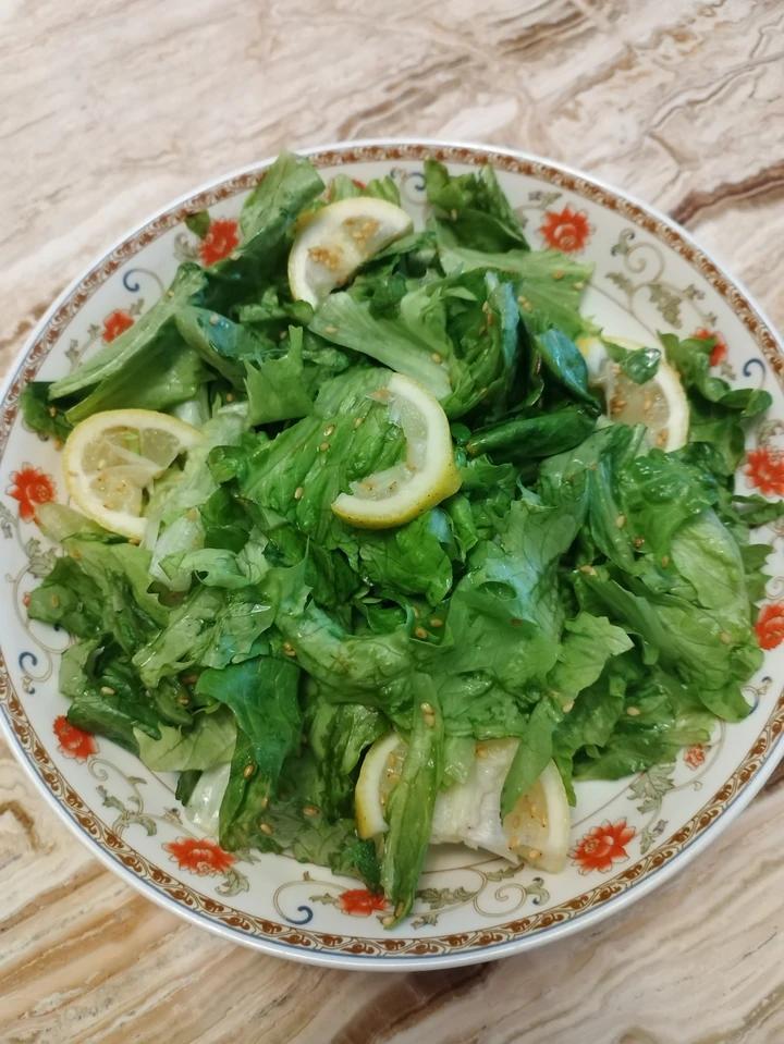 柠檬生菜【无油素食】