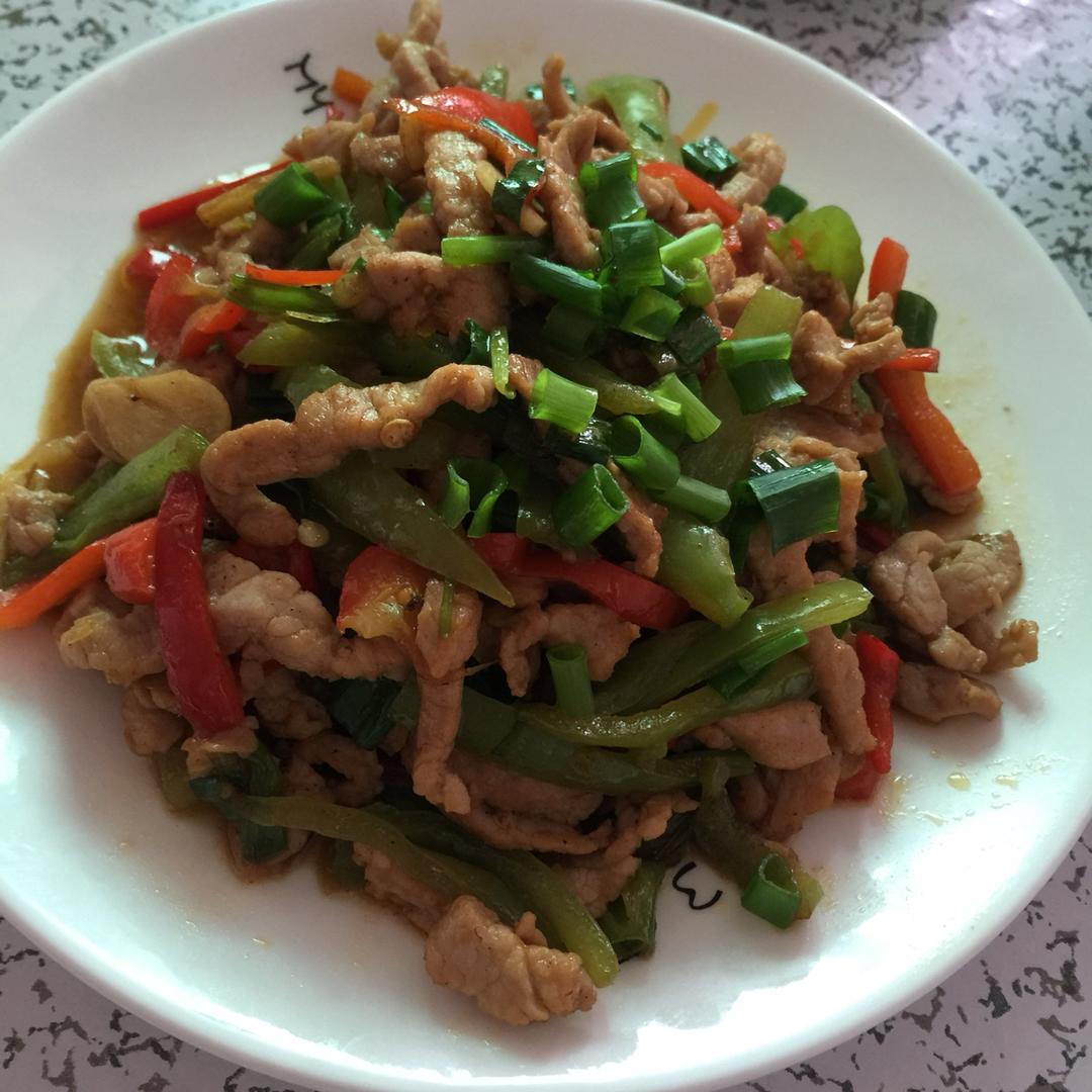 李格格57做的青椒炒肉丝