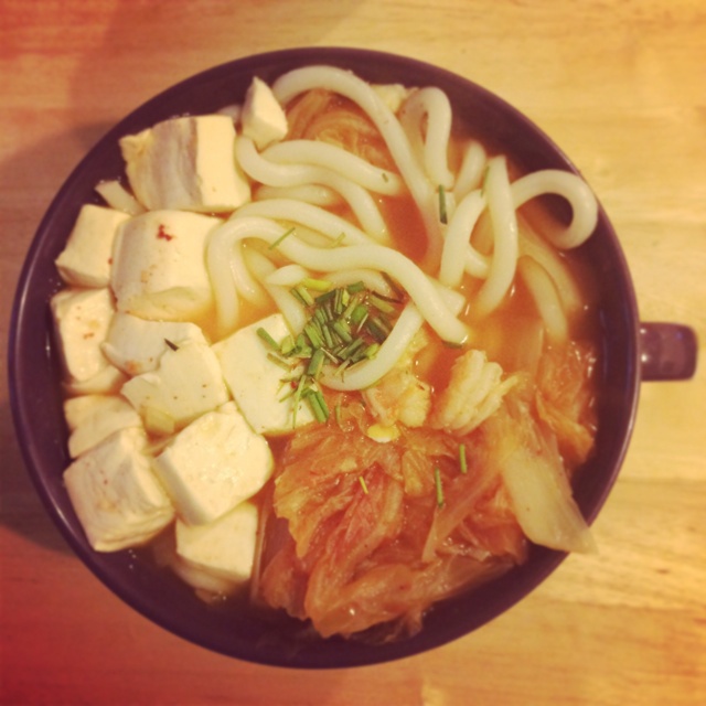 泡菜豆腐乌冬面