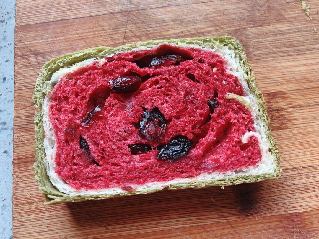 颜值超高的西瓜吐司