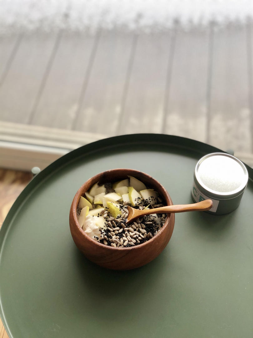水果酸奶钢切燕麦粥