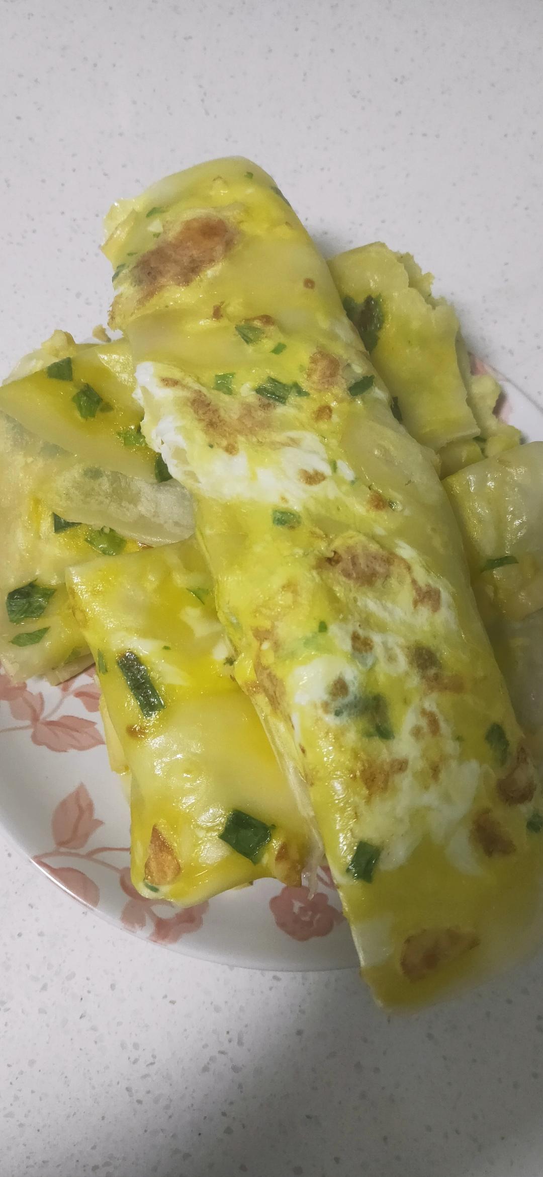 快手早餐：葱花鸡蛋饼