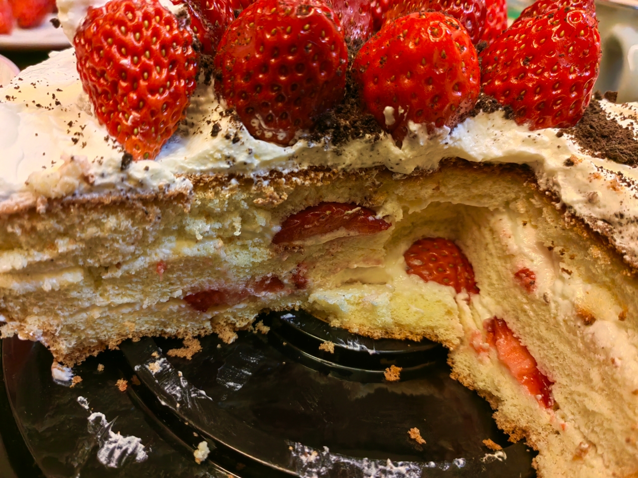 甜甜奶油蛋糕8寸（草莓🍓）的做法