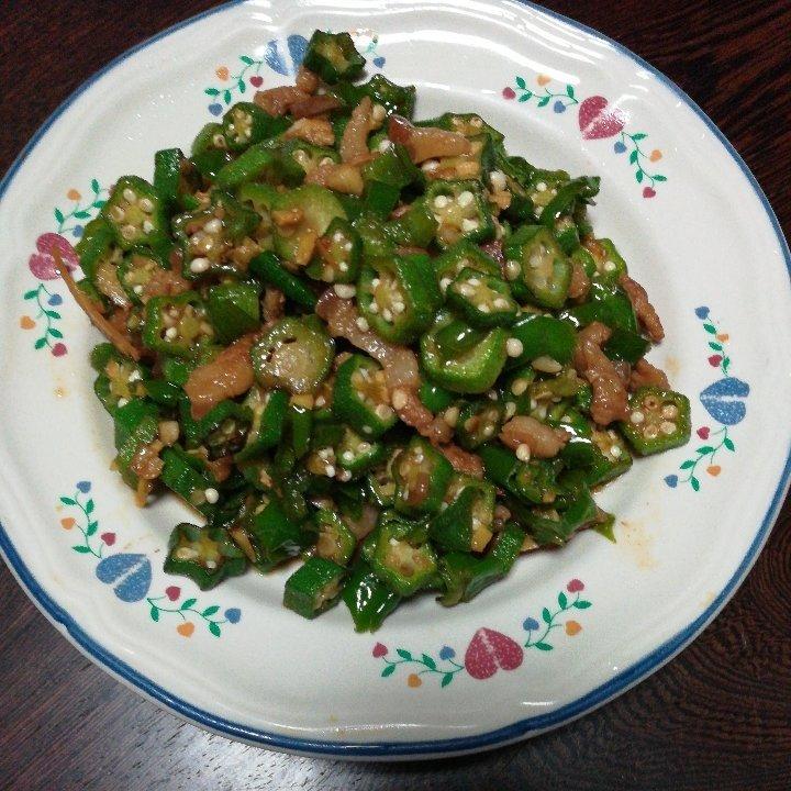 秋葵炒肉(超下饭！)