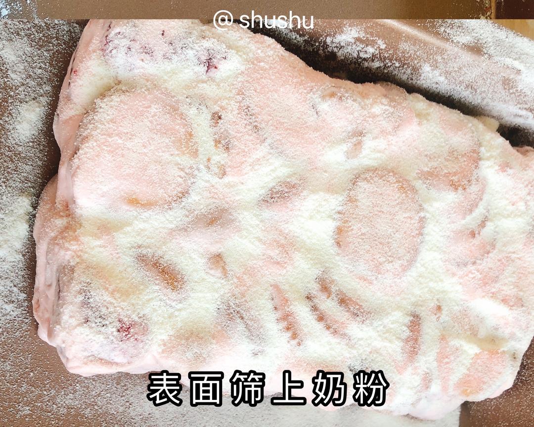 零失败🍓草莓雪花酥的做法 步骤6