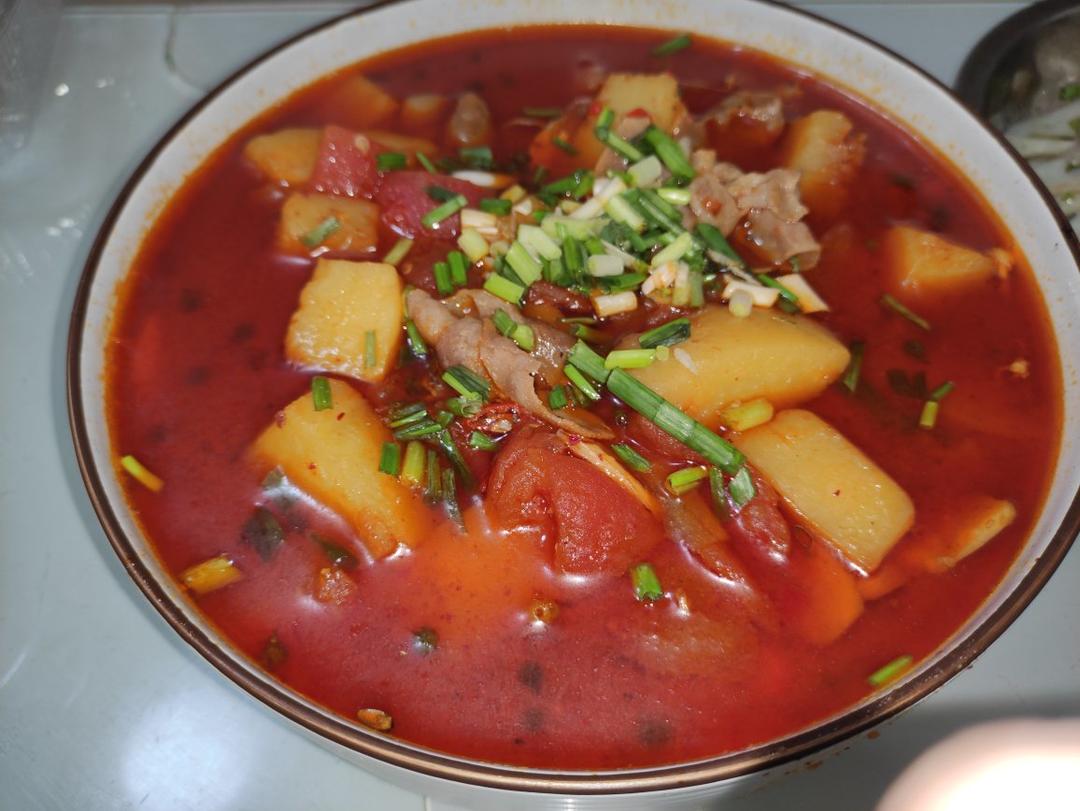 超开胃的番茄土豆肥牛汤‼️下米饭无敌了