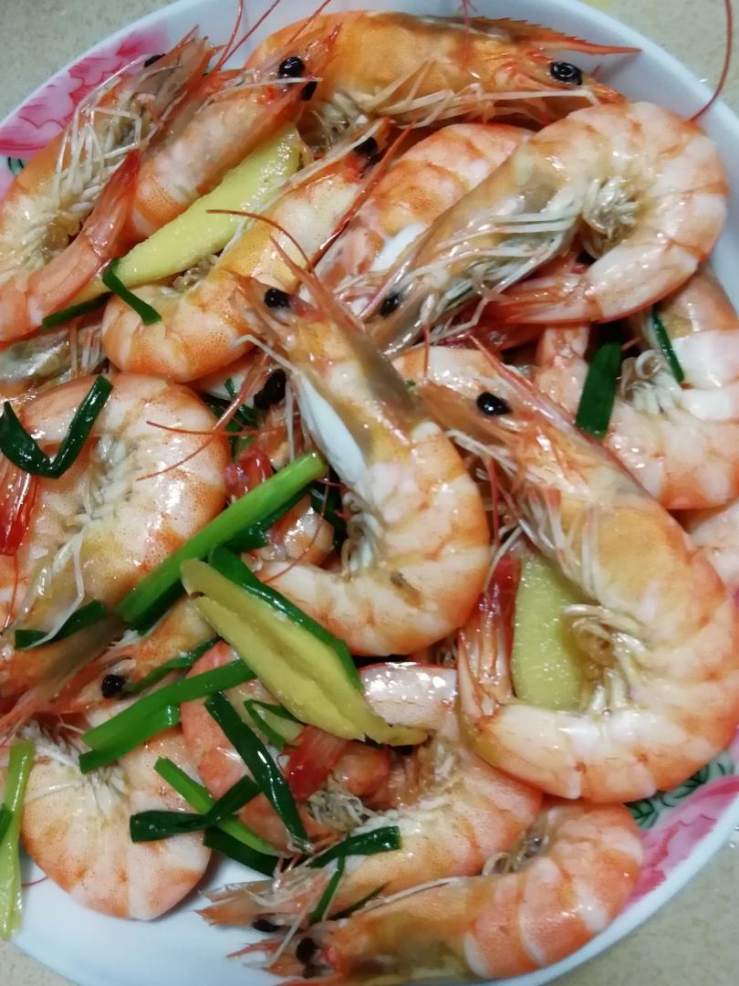 姜葱炒基围虾