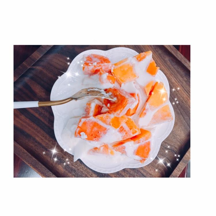 木瓜牛奶冻