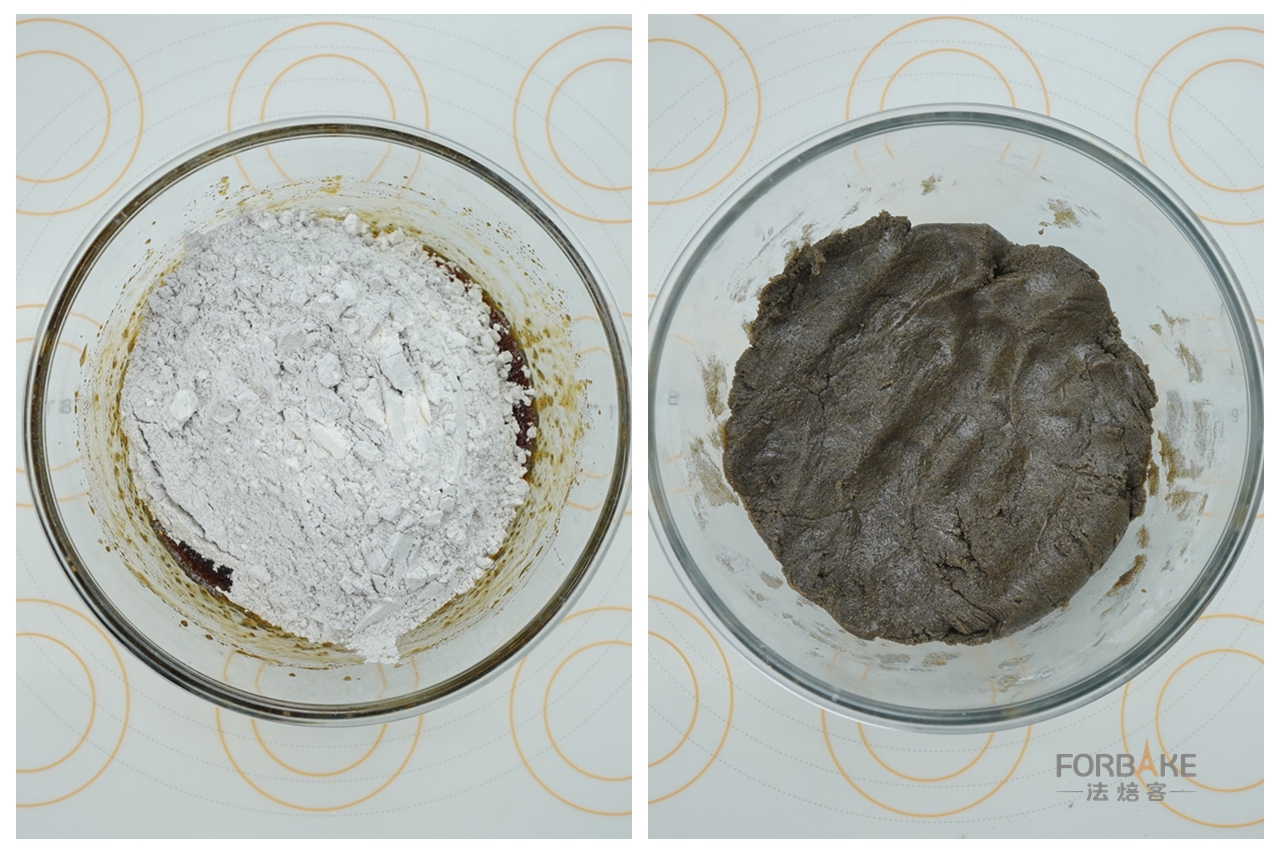 黑米月饼 | 青铜鎏金月饼的做法 步骤4