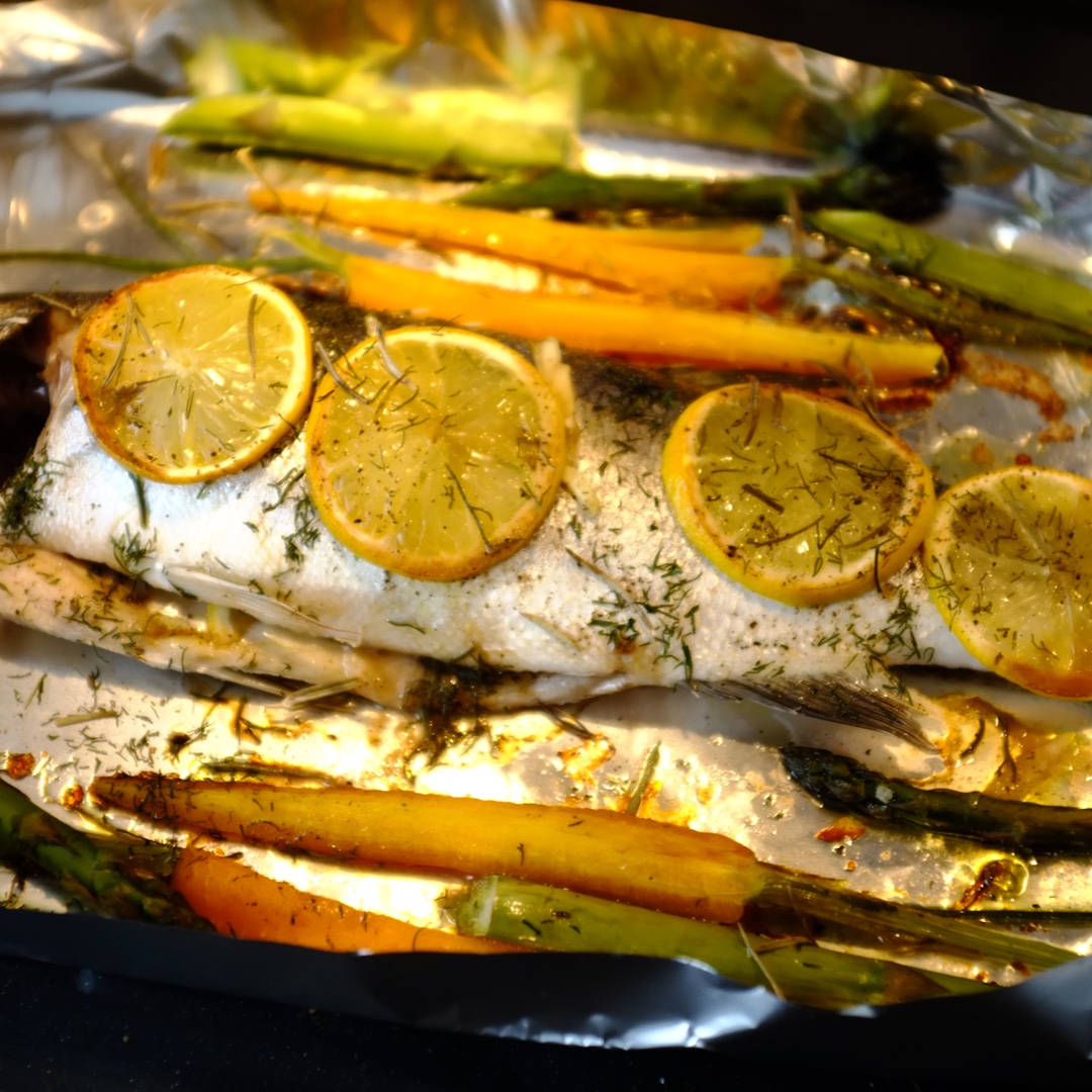 *餐桌骑士*的青柠菠萝#烤鲷鱼#