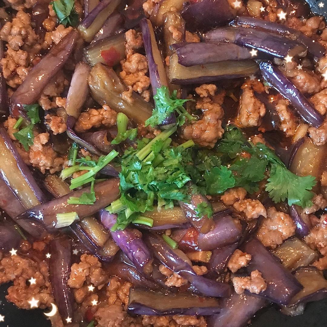 红烧肉沫茄子