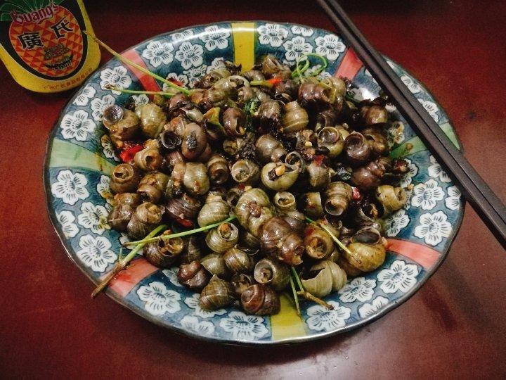 紫苏豉酱炒石螺