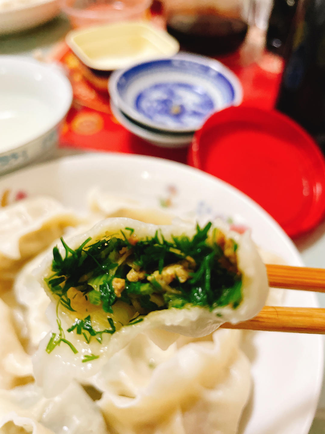 茴香馅饺子素