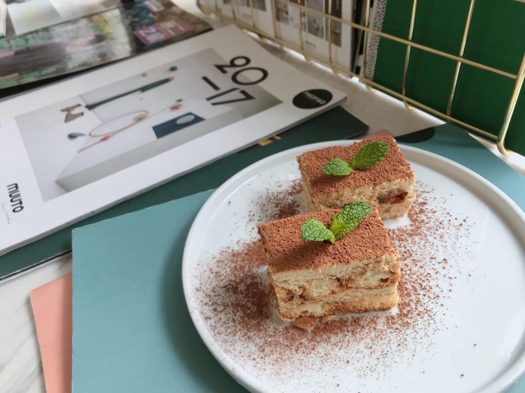 提拉米苏（熟蛋,无吉利丁）+自制马斯卡彭