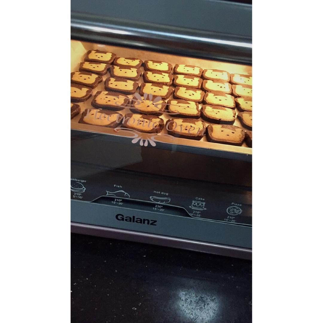 抹茶兔兔曲奇（比熊猫简单！超详细实物图+超良心手绘图）