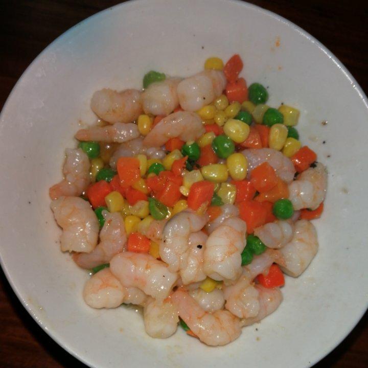 三色炒虾仁
