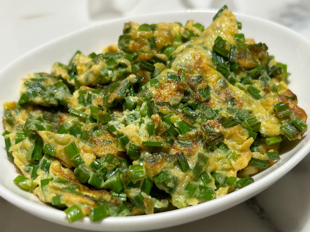 新手～韭苔炒鸡蛋