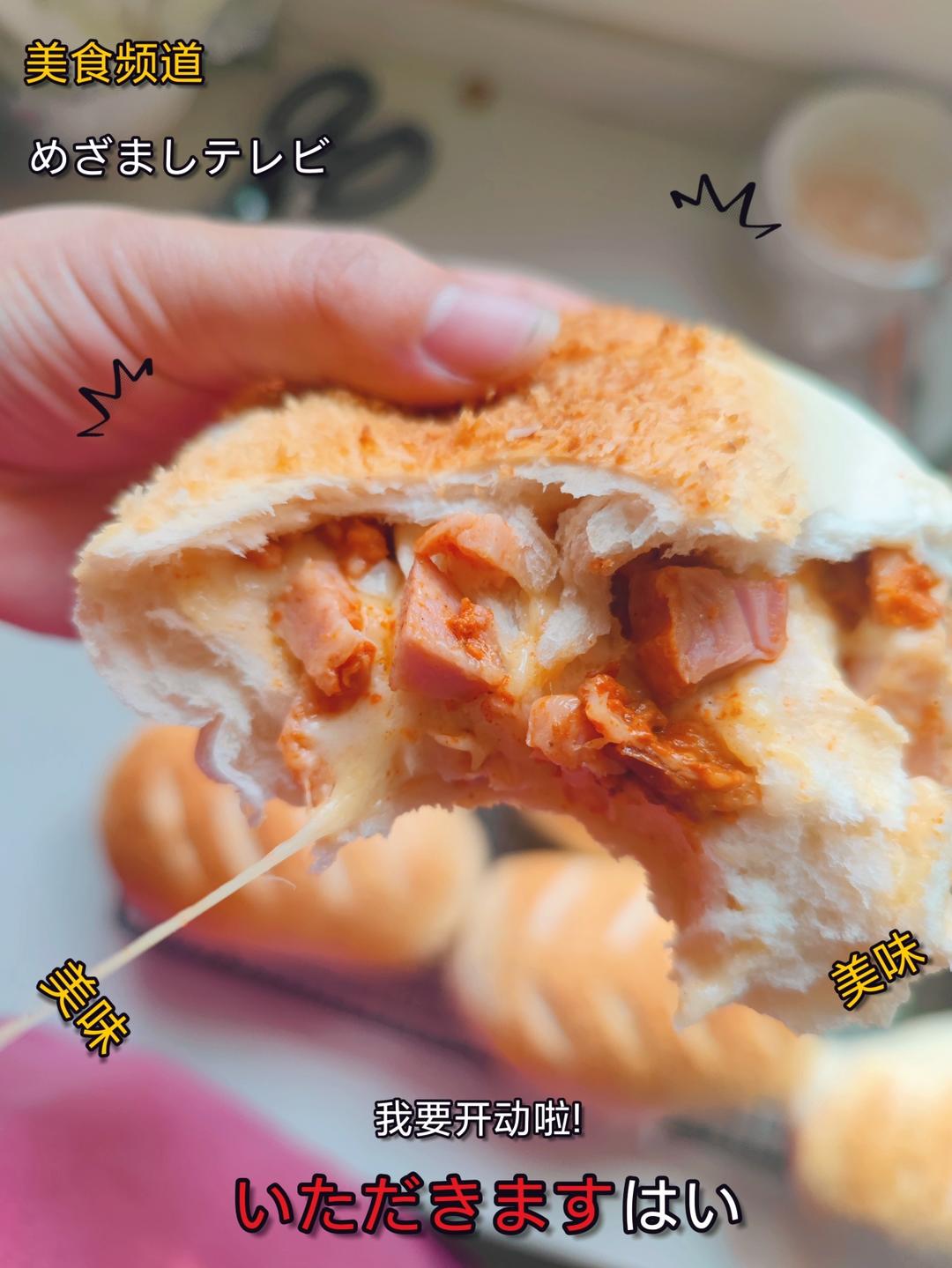 芝士新奥尔良鸡肉软欧包