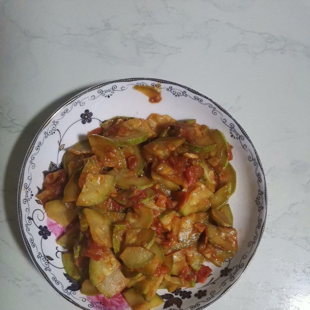 一分钟学会【番茄炒西葫芦】