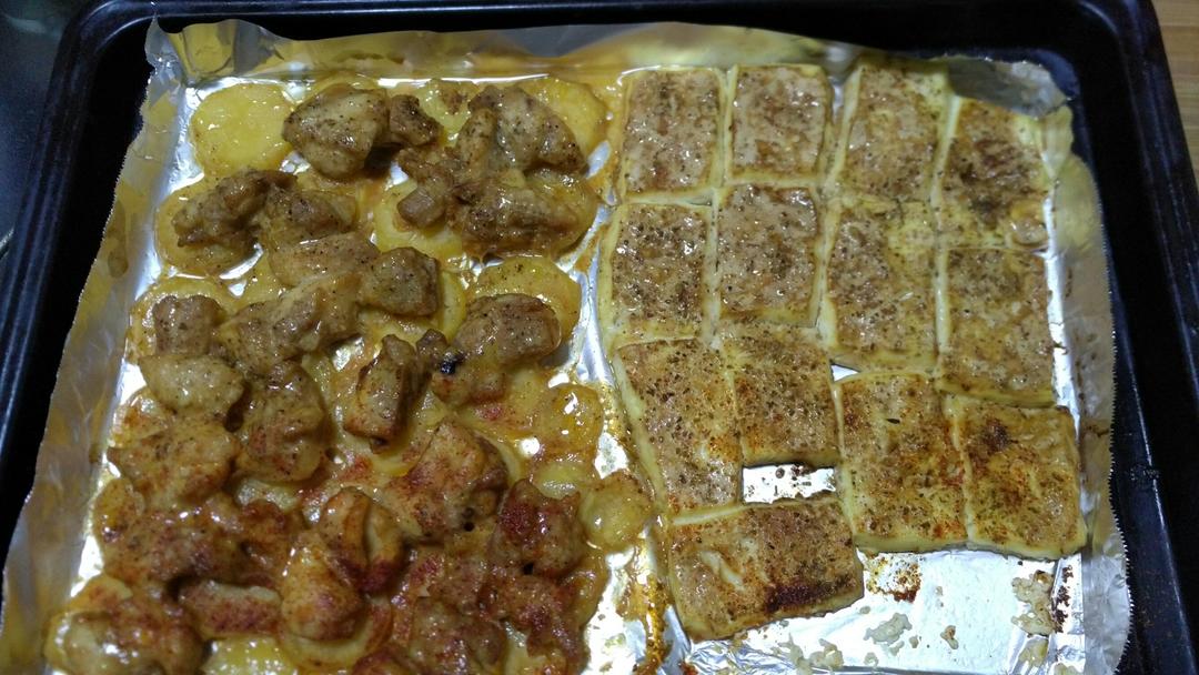 新奥尔良烤鸡腿土豆