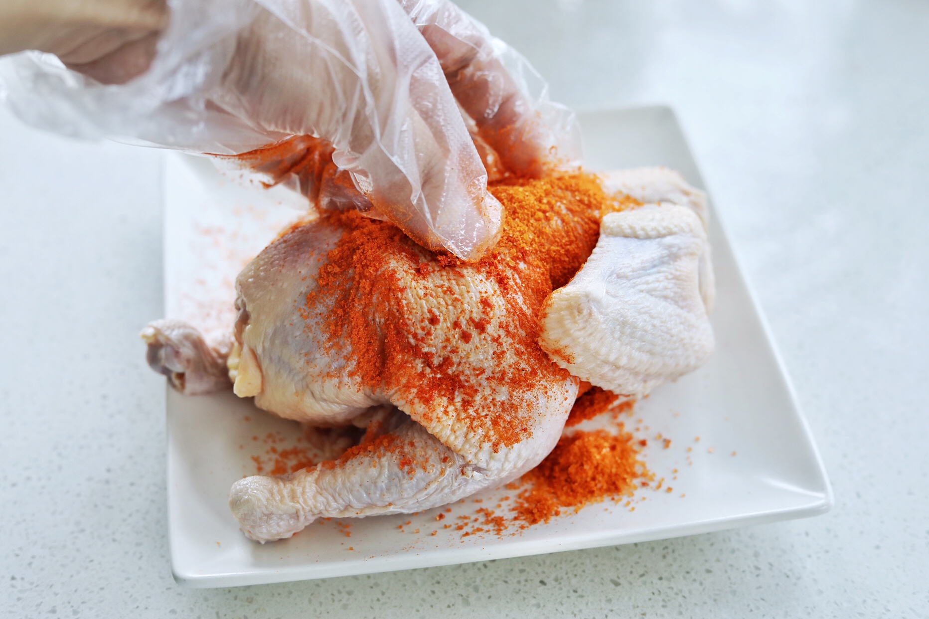 一人食快手菜😃奥尔良时蔬烤鸡的做法 步骤3