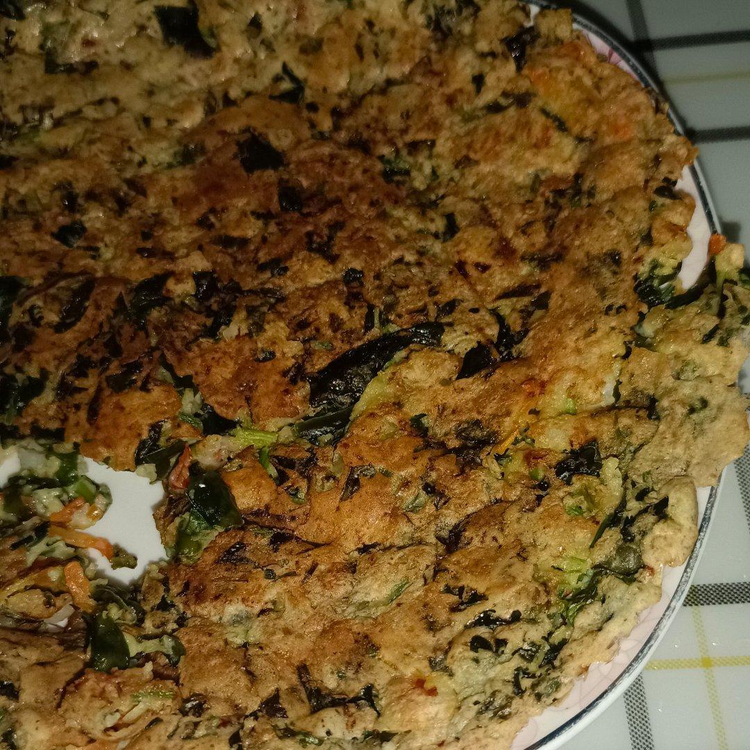 裙带虾仁饼