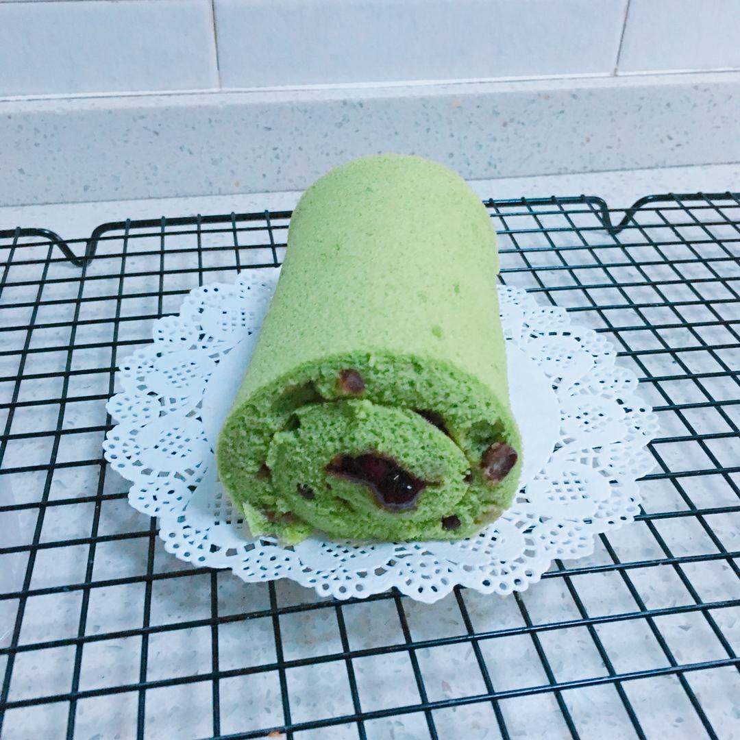 抹茶戚风蛋糕卷