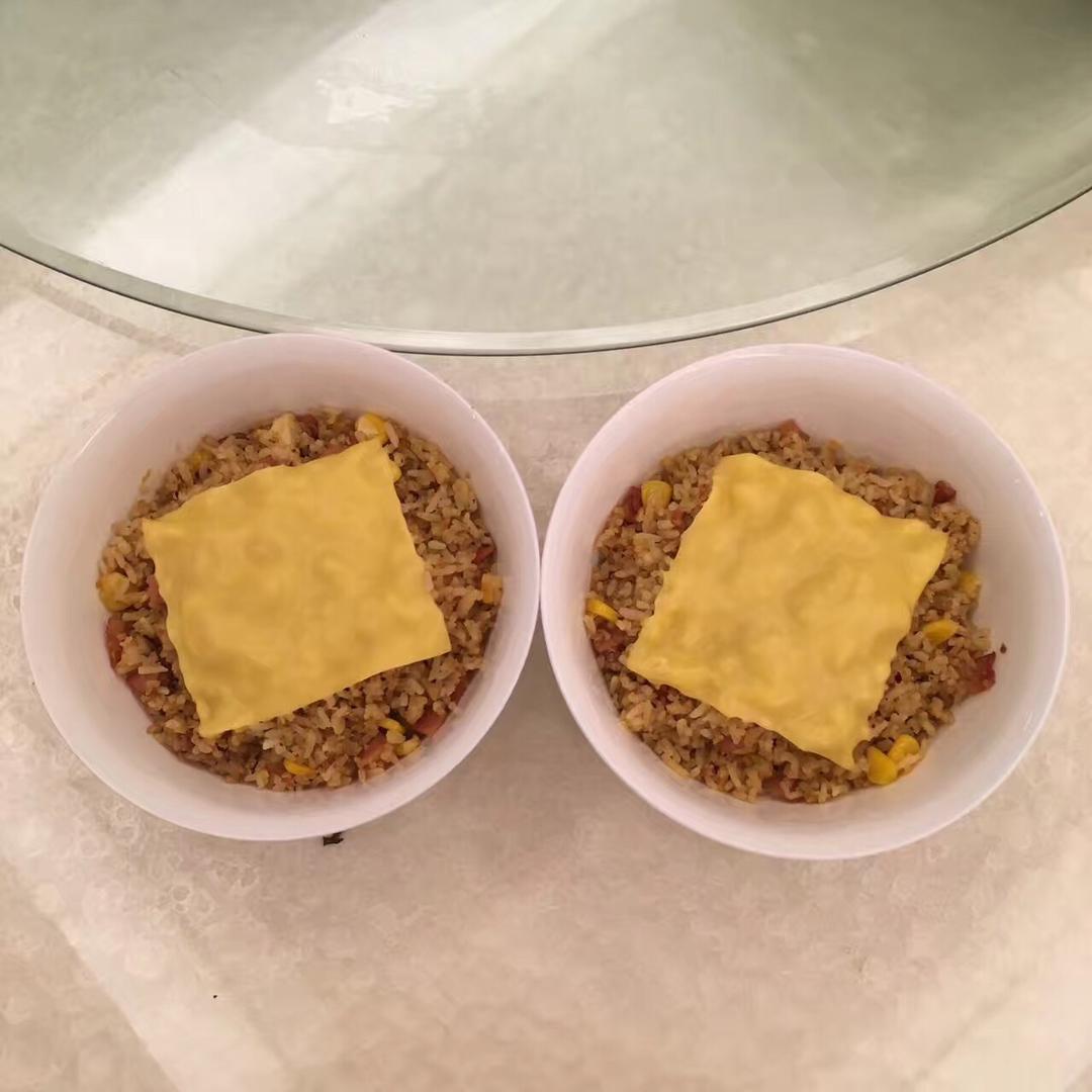 芝士拌蛋炒饭的做法