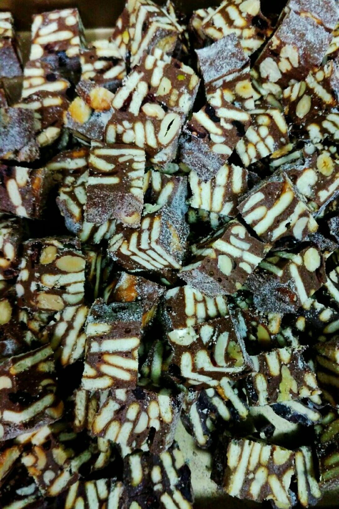 虎子妈虎妈做的雪花酥"